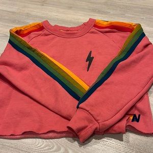 Aviator nation, cropped sweatshirt in perfect condition , worn one time